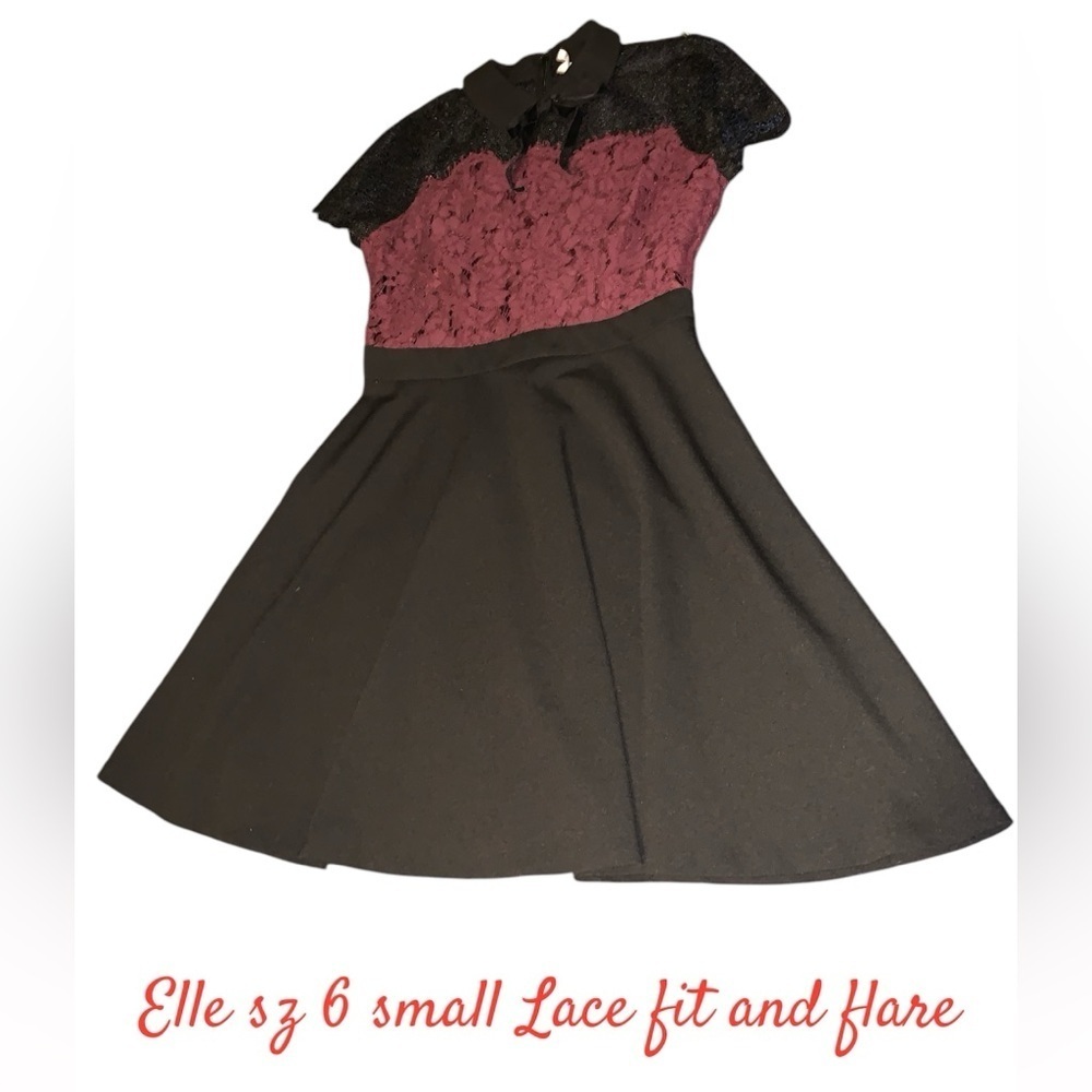 Elle Formal Black and Red Dress